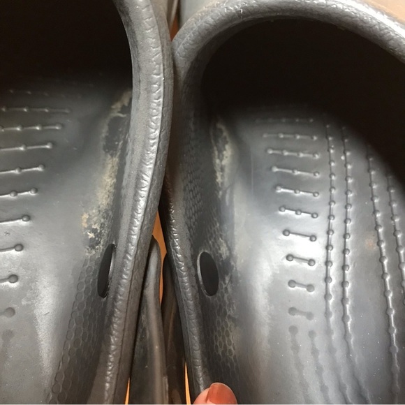 Crocs clogs shoes Bistro Work SLIP RESISTANT BLACK crocodile slides Mens size 11 main image 8